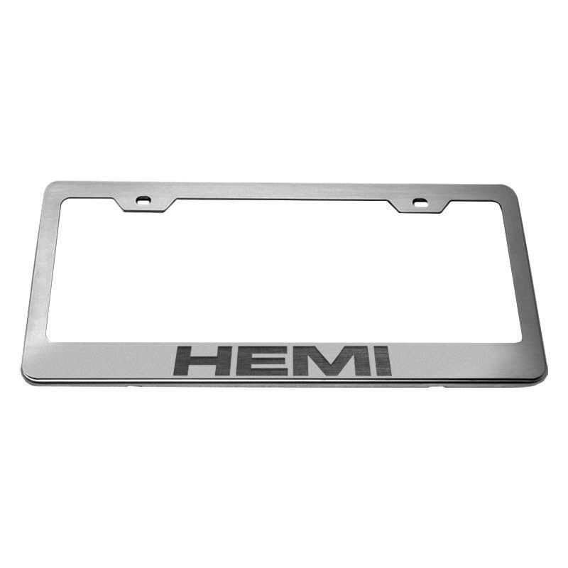 Brushed Black License Plate Frame F31118