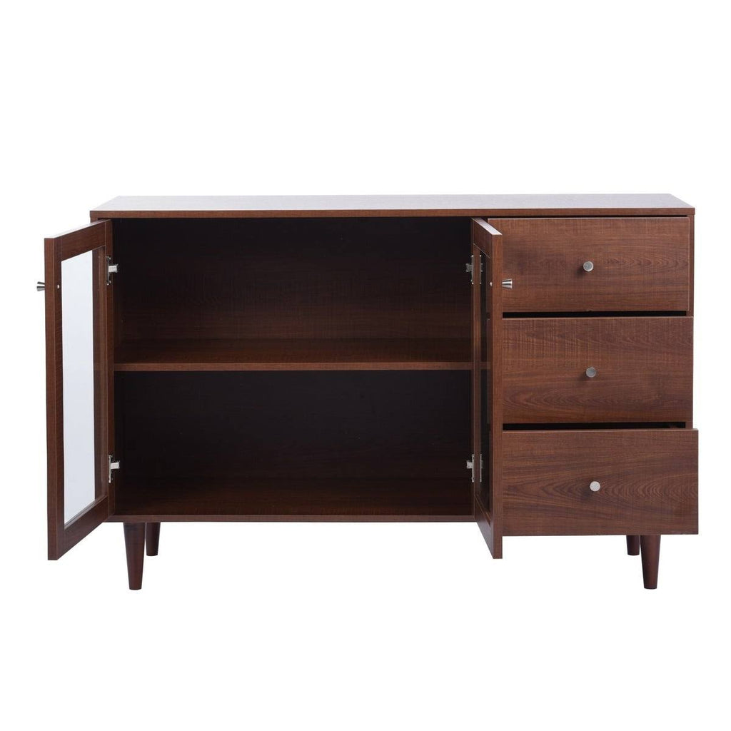 Brown Solid Accent Cabinet with Storage Q75172