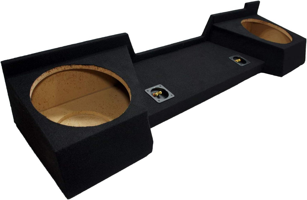 Dual 12 Subwoofer Sub Box Speaker Enclosure for Full Size Extended Cab Truck E42477
