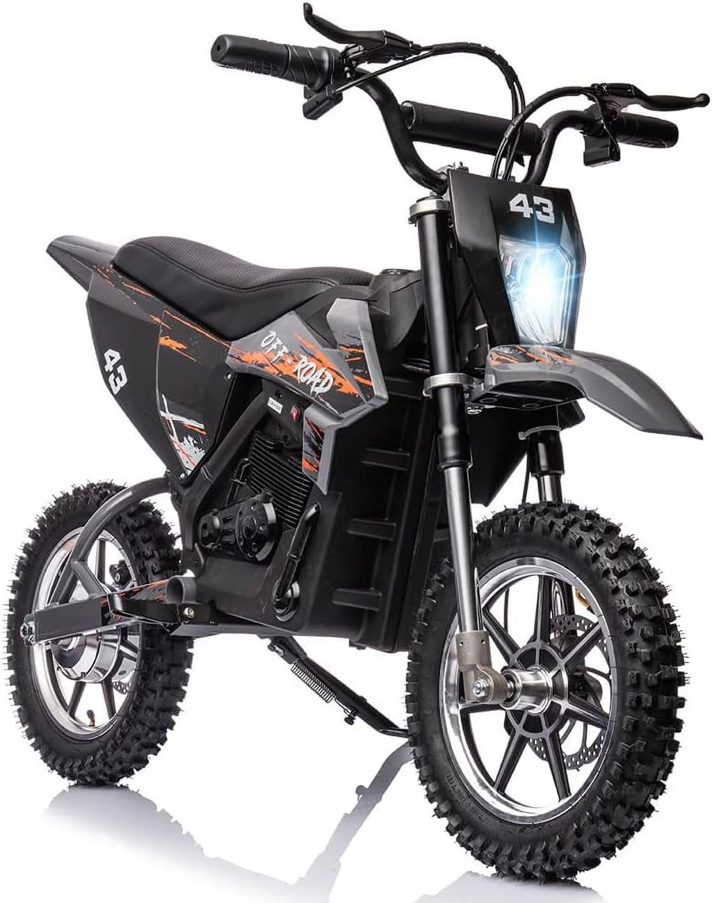 36V Electric Dirt Bike 350W Brushless Motor 15.5MPH Black H59085