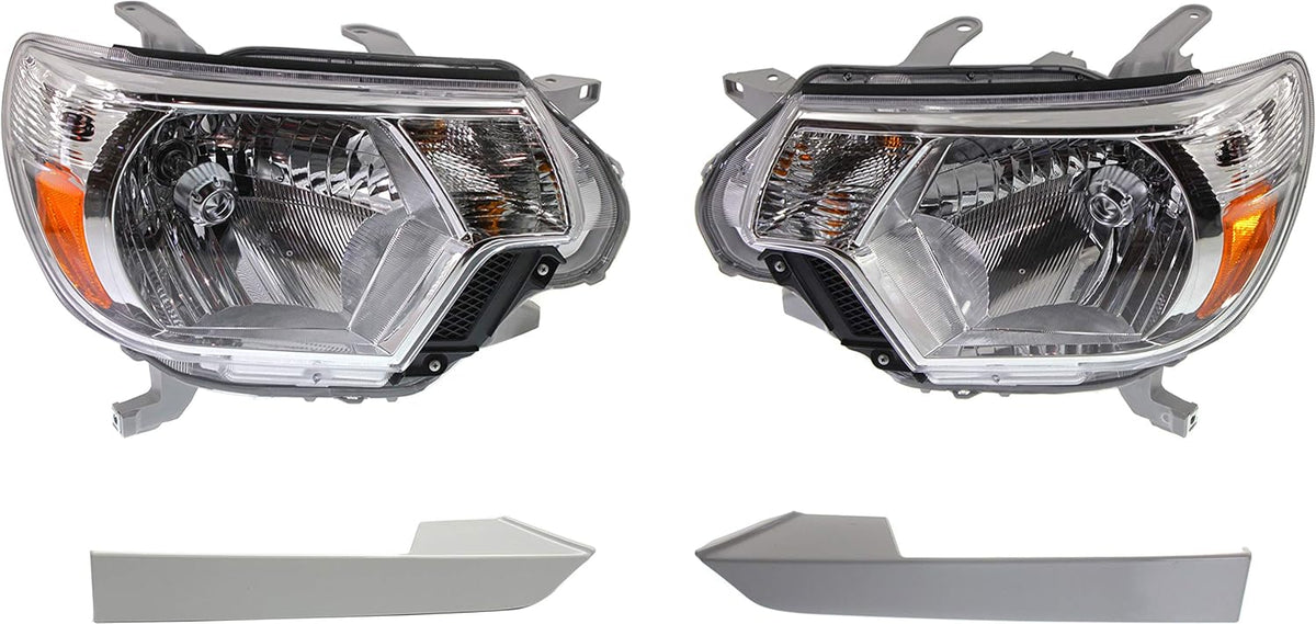 Passenger and Driver Side Halogen Headlight Set Y66212