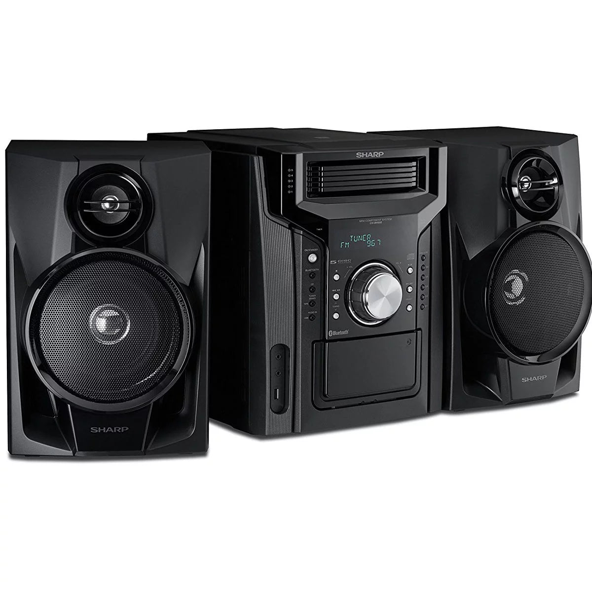 240W 5-Disc Mini Shelf Speaker System with Cassette I8966