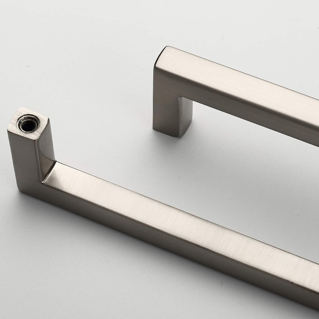 25-Pack Square Bar Pulls Cabinet Handle 5 Brushed Nickel A22694