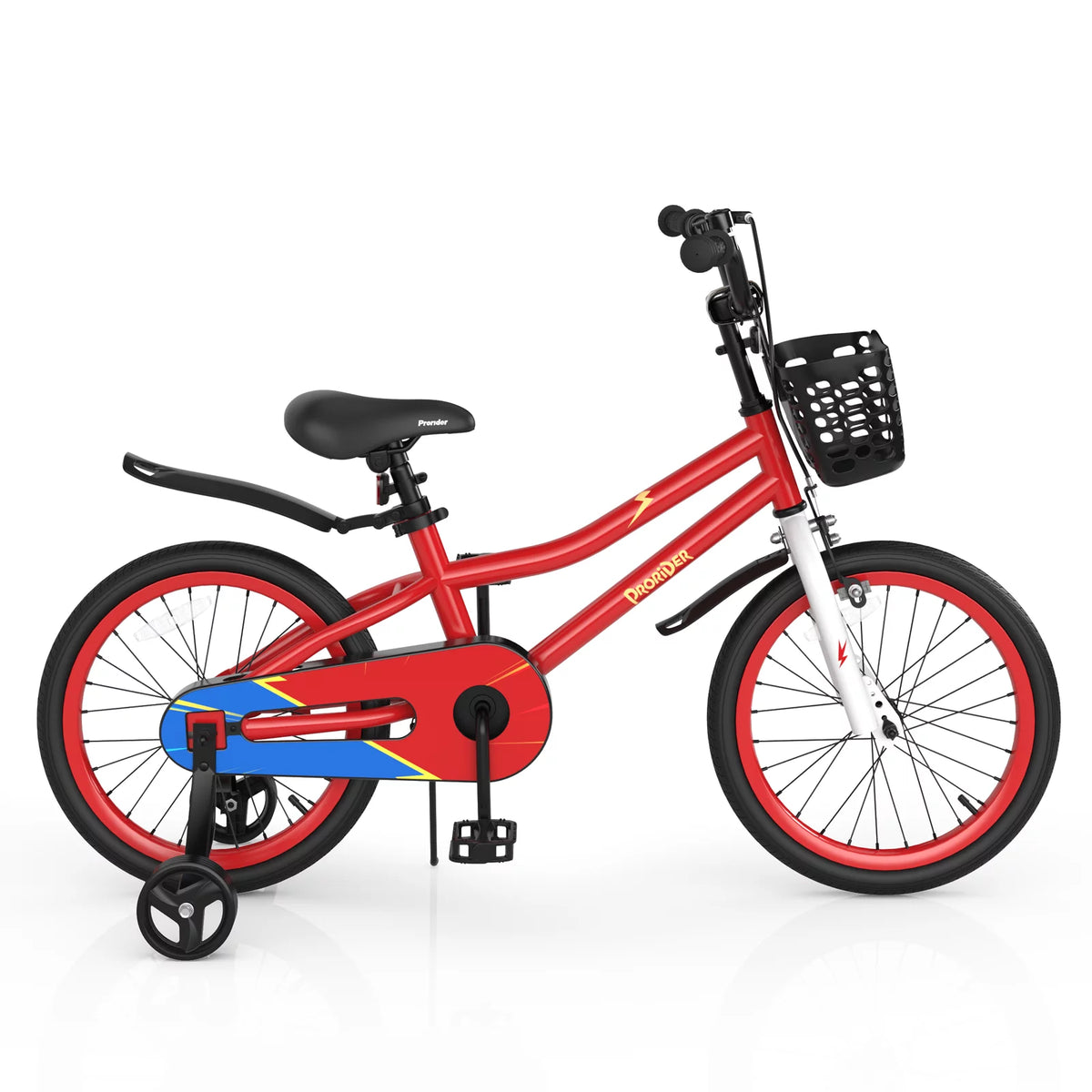 18 Kid's Bike with Training Wheels and Basket T528829
