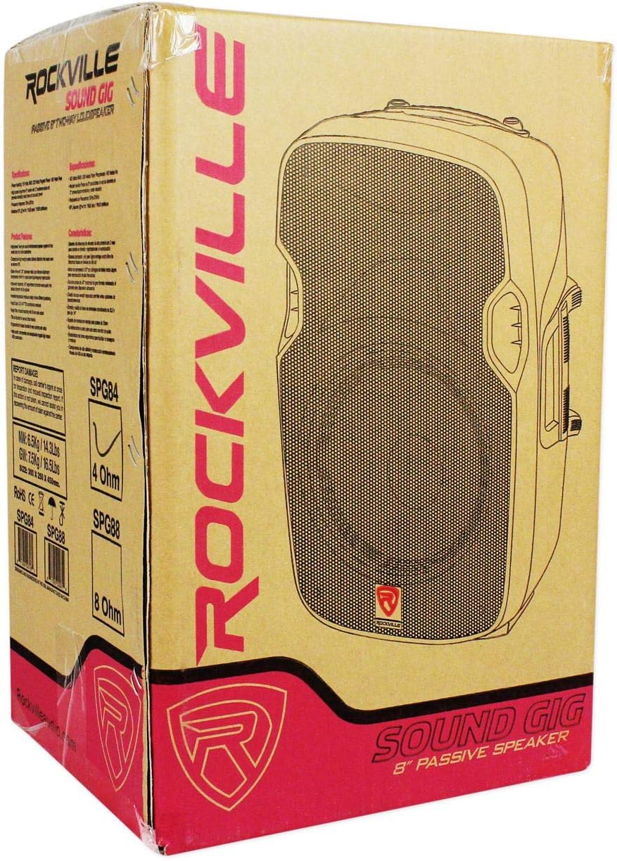 8 Passive 800W PA Speakers ABS Cabinet 4 Ohm T248531