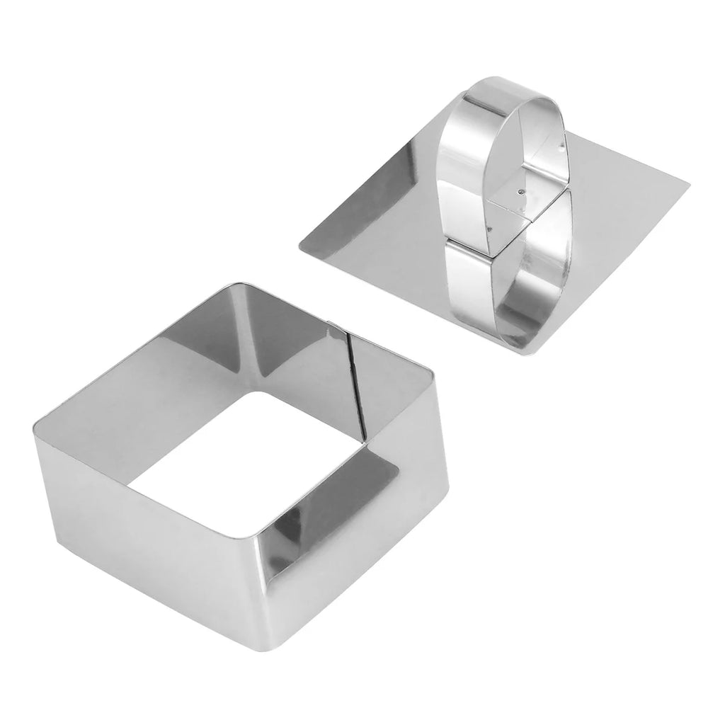 Silver Square Baking Pan Rectangular Mold Cookie Molds G7143
