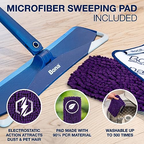 Microfiber Floor Mop with Microfiber Cleaning Pad and Microfiber Dusting Pad W72082