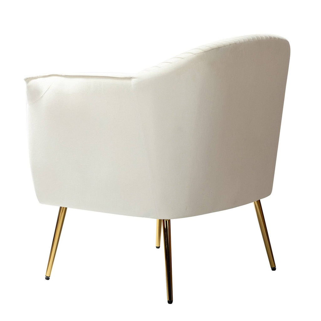 Navy Upholstered Barrel Chair N60001
