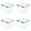 32 Qt Clear Gasket Box Set of 4 V353