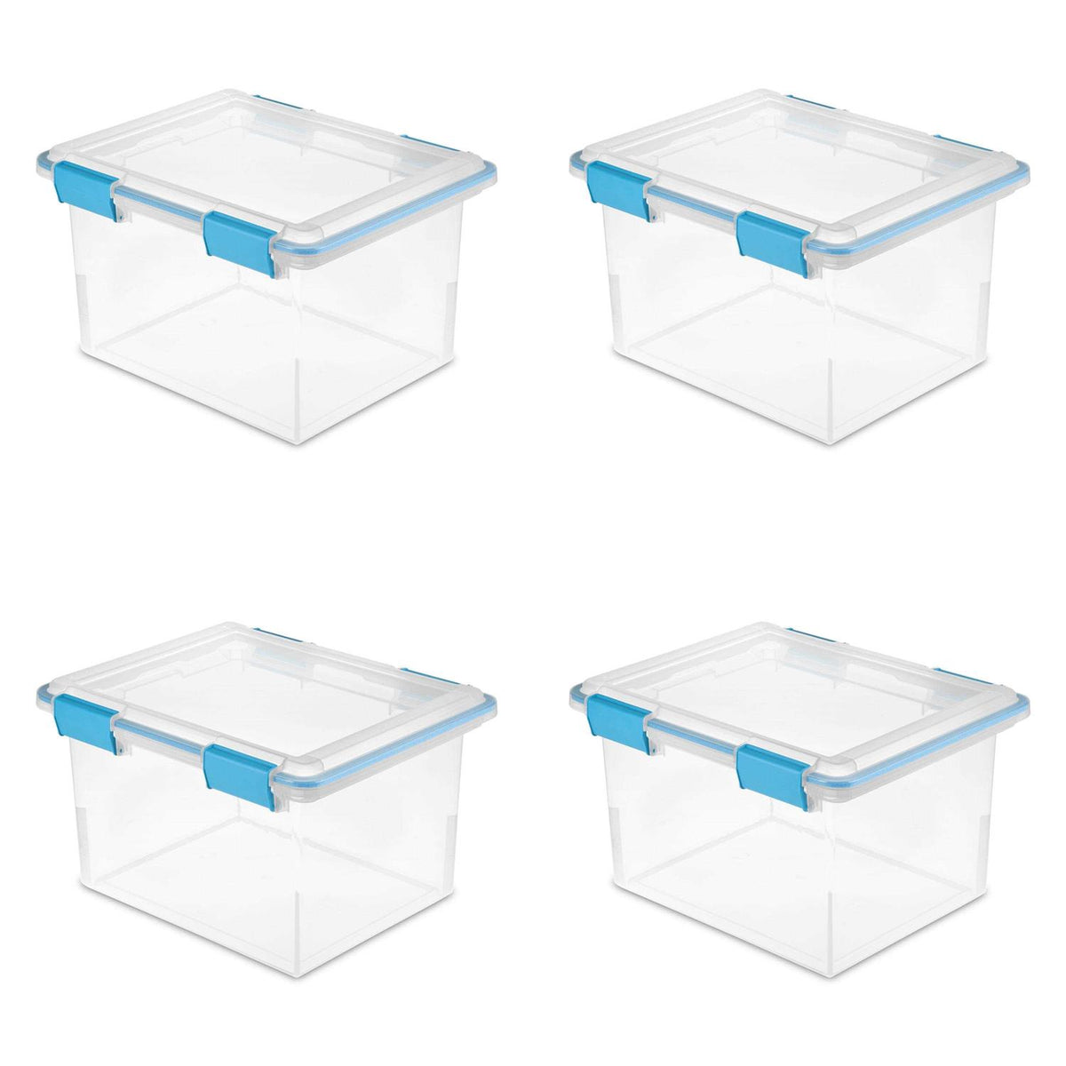32 Qt Clear Gasket Box Set of 4 V353
