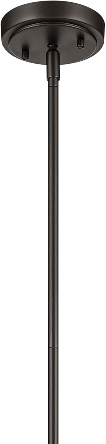 15.5" 1-Light Cone Pendant with Clear Seeded Glass in Olde Bronze K62726