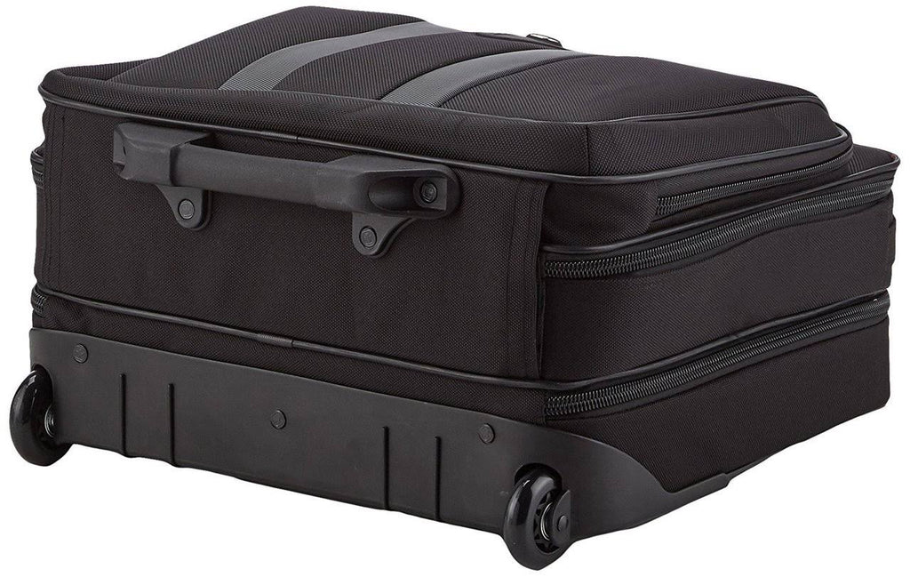 Black Nylon Rolling Case for 17-inch Notebooks L6547