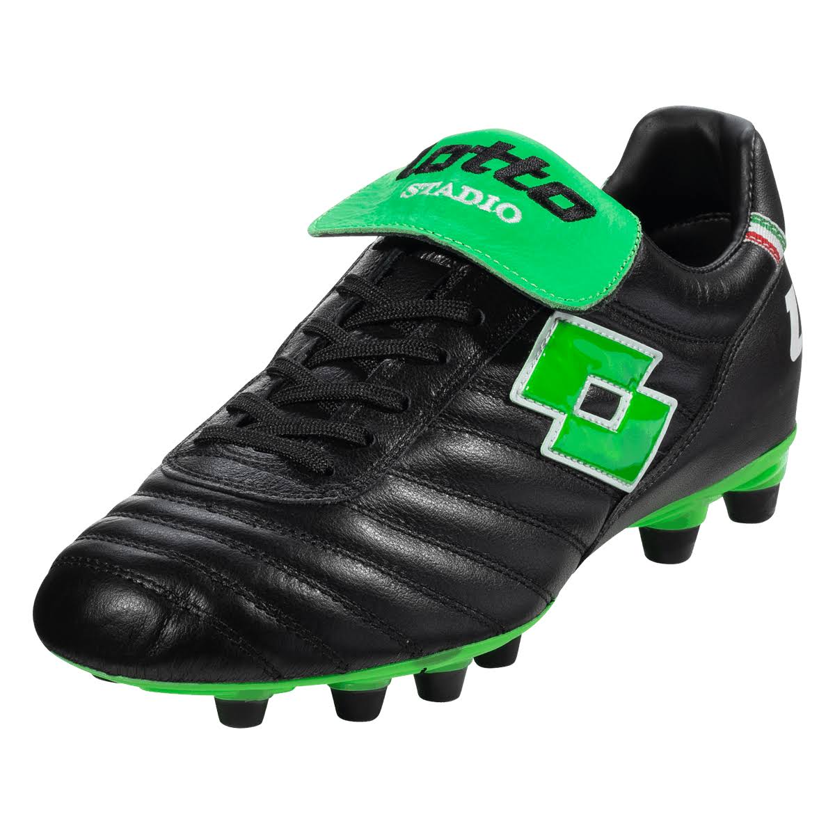 Black/Spring Green Firm Ground Soccer Cleat W41515