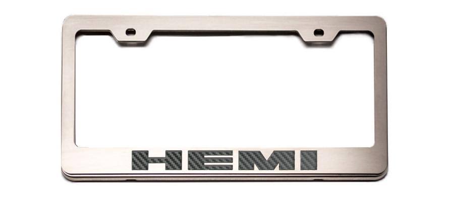 Brushed Black License Plate Frame F31118