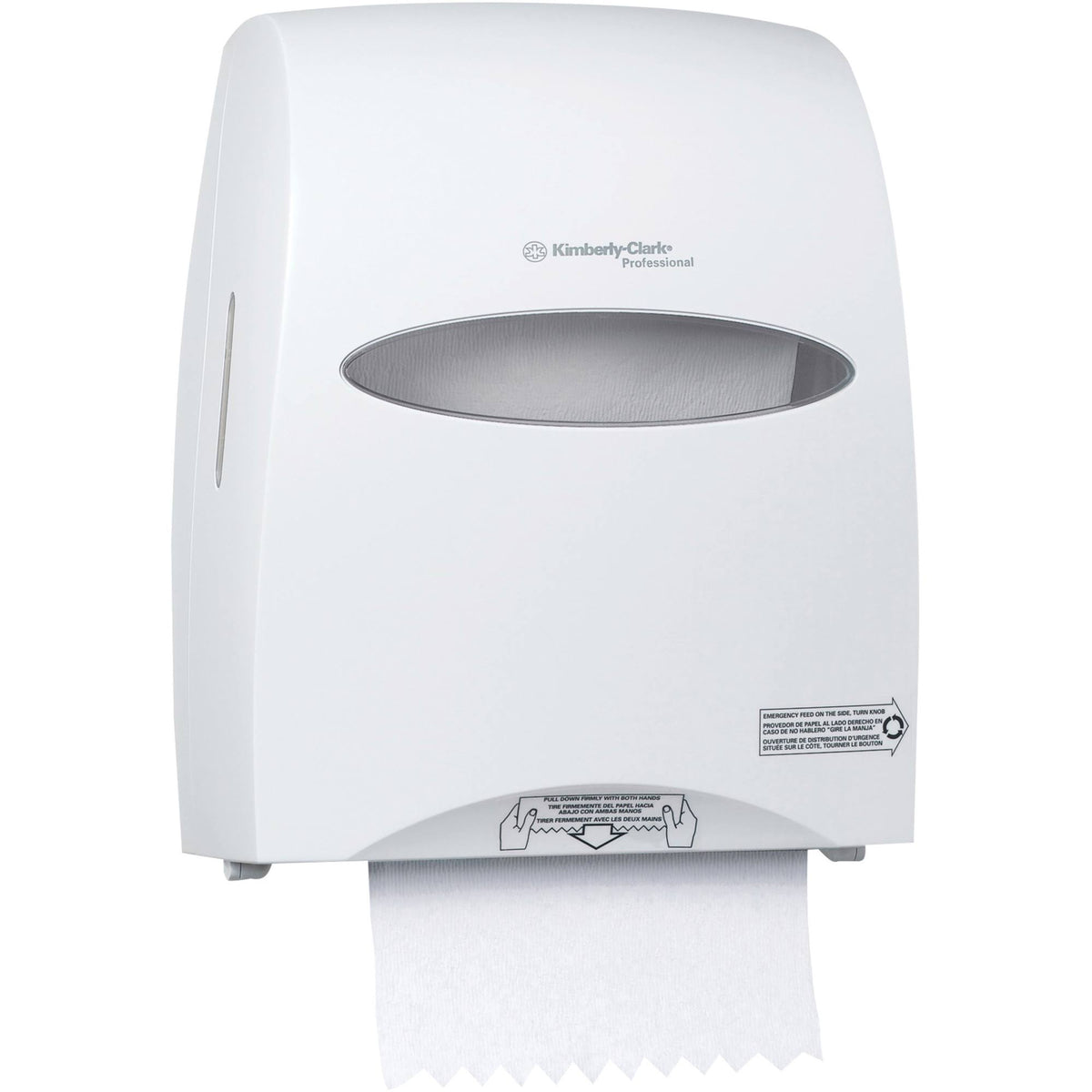 White Sanitouch Roll Towel Dispenser S36112