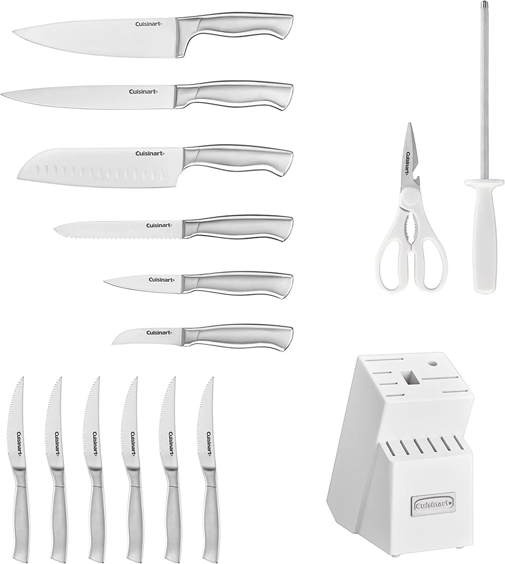 15 Piece Stainless Steel Knife Block Set Y9779
