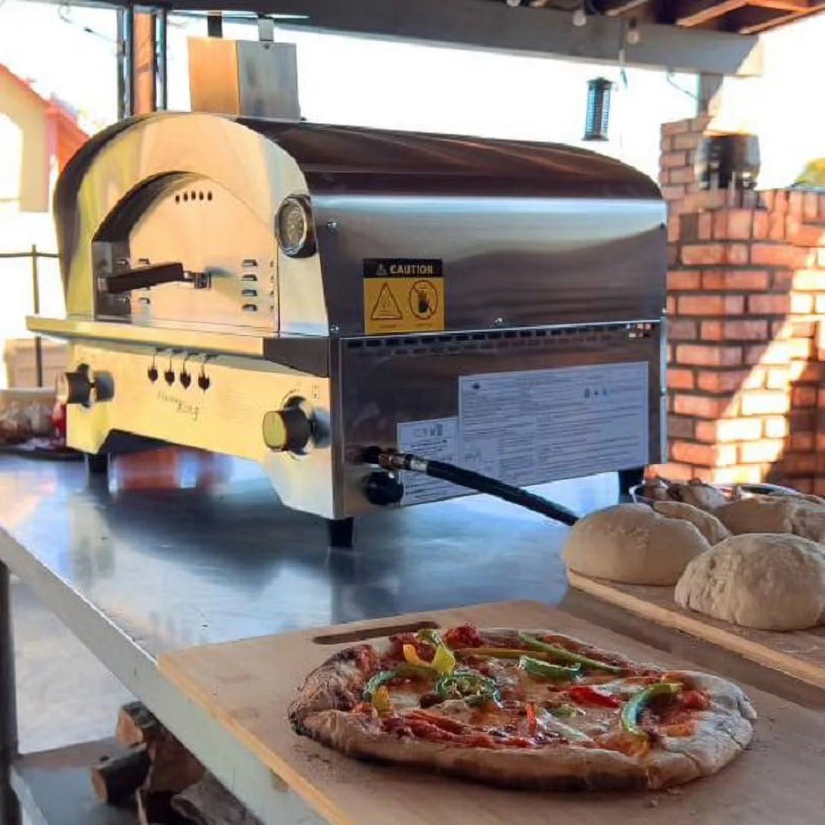 Propane Pizza Oven with 13 inch Pizza Stone Z554