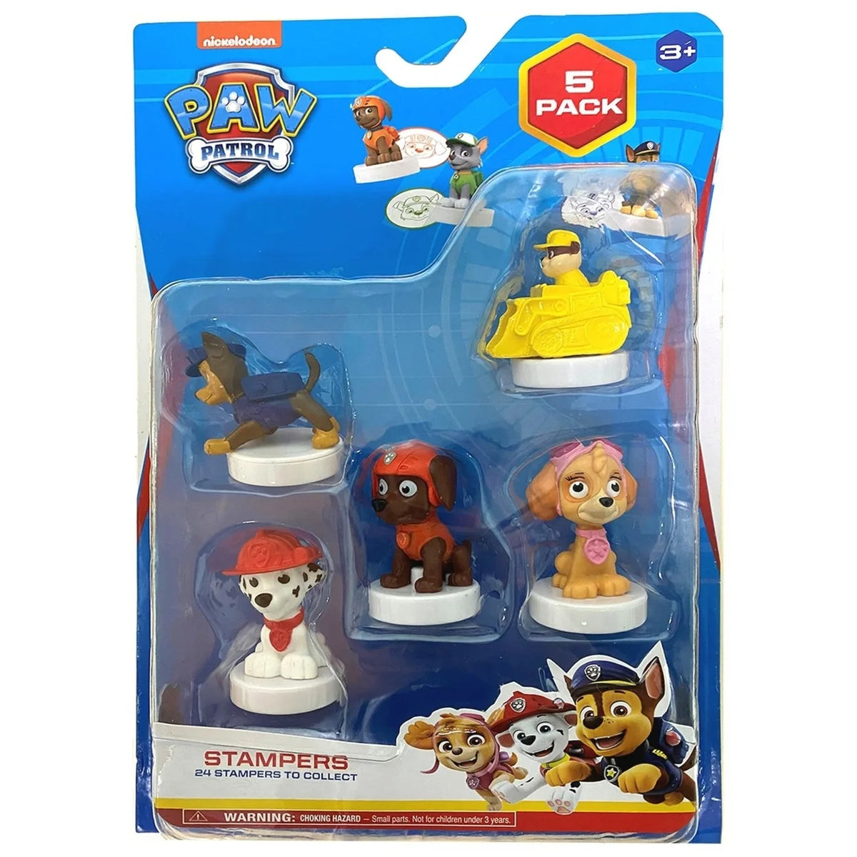 Paw Patrol Characters Stampers 5pk Zuma Rubble in Bulldozer Figure Set R7140