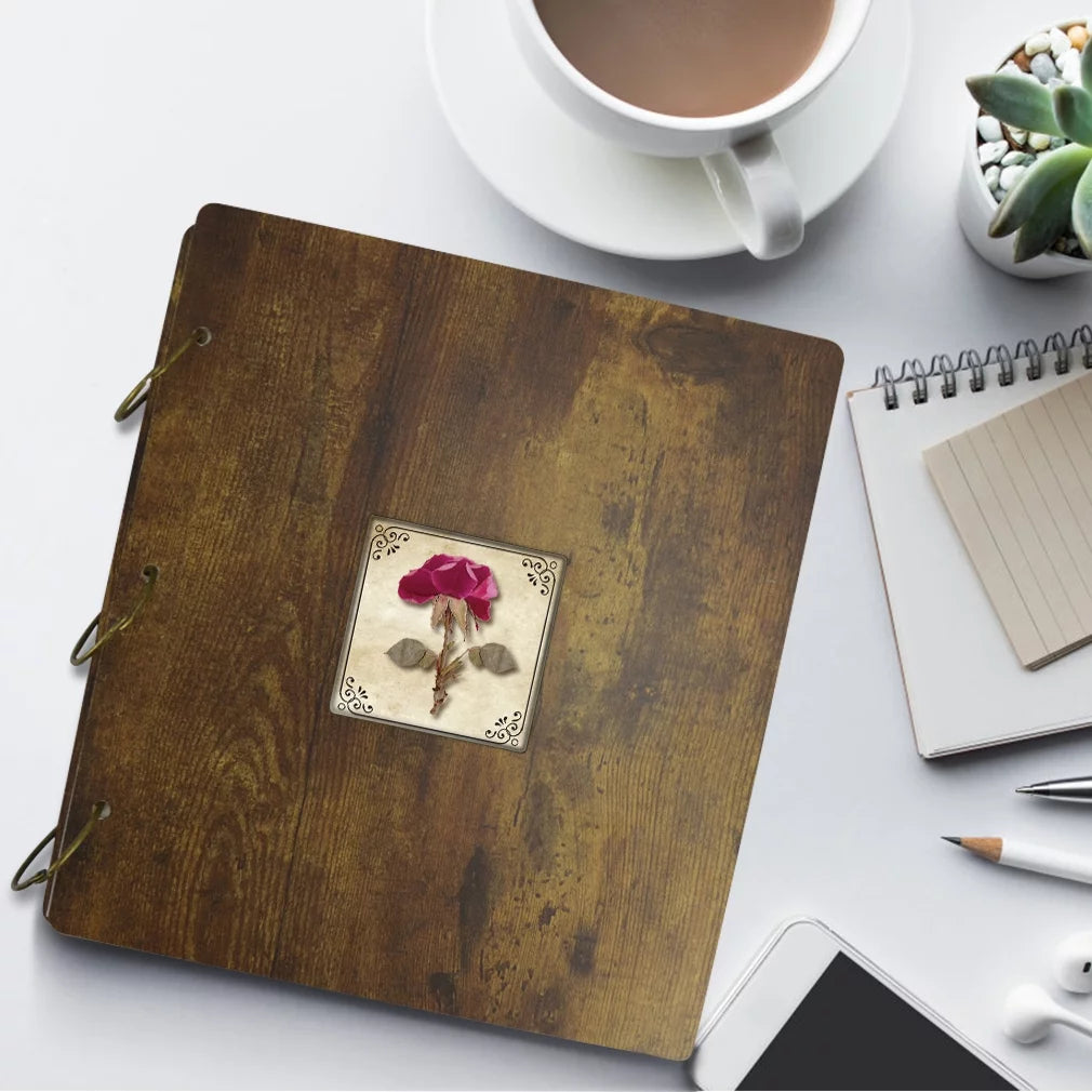 4x6 Photo Album with Dried Flower Cover G1217