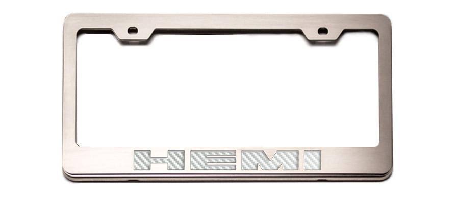 Brushed Black License Plate Frame F31118