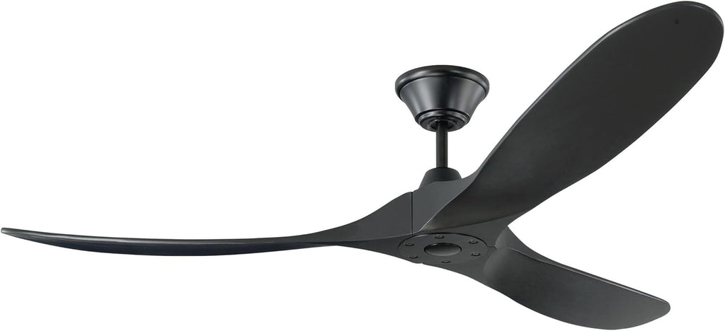 Matte Black 52 Outdoor Ceiling Fan with Remote Control N27371