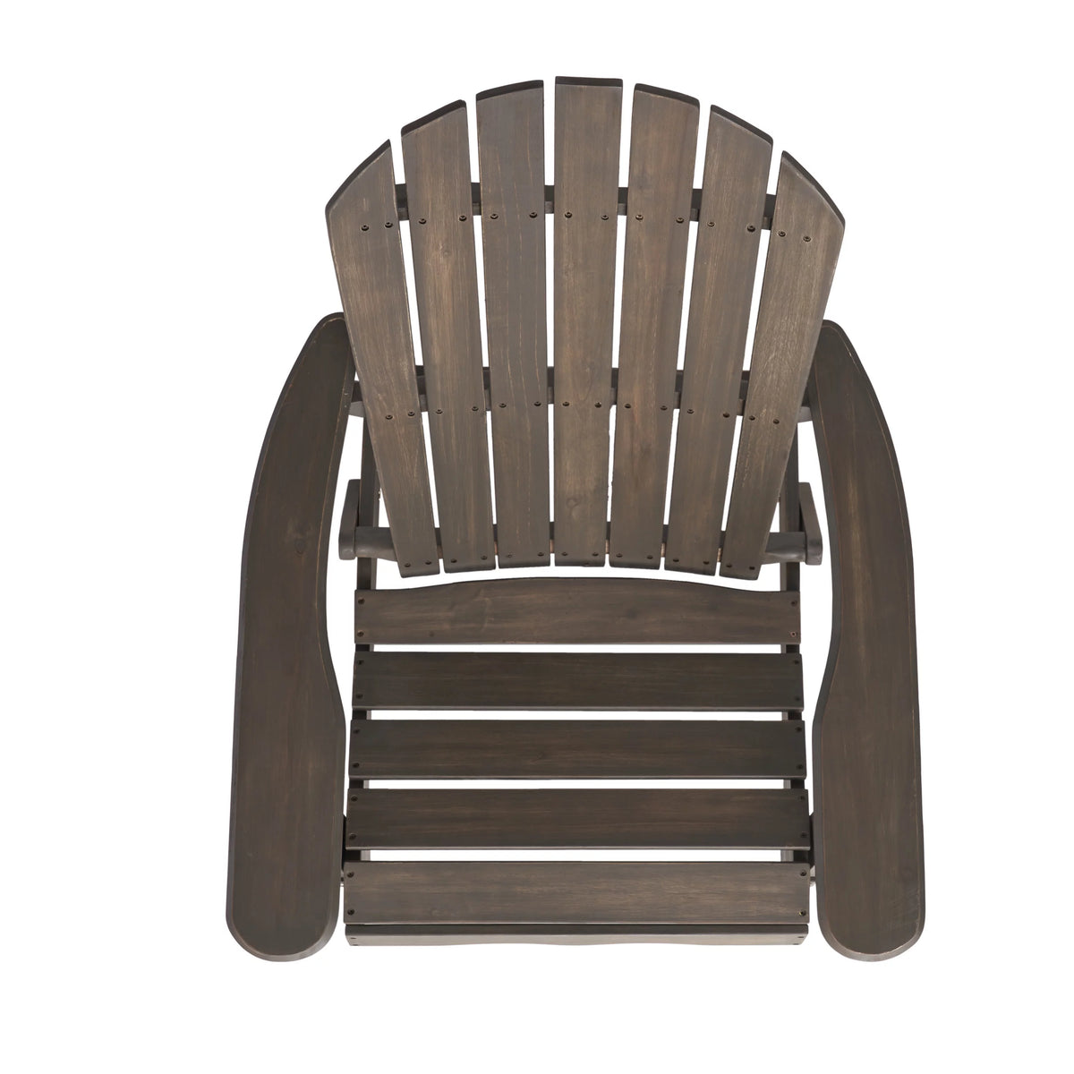 Grey Folding Wood Adirondack Chair Z317