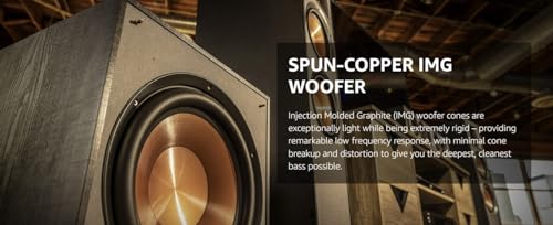 Black Bookshelf Speakers with Center Channel Speaker and Subwoofer Speaker S383