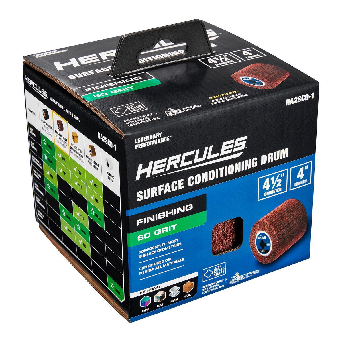 4-1/2 in. x 4 in. x 3/4 in. 60-Grit Finishing Drum C400
