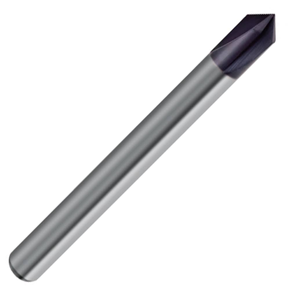 12mm 4 Flute 90° Solid Carbide Chamfer Mill TiAlN Coated Y90600
