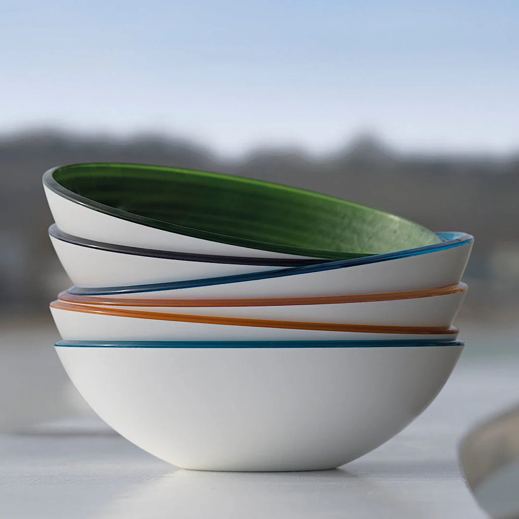 L Bowl Twist Sky Grey D695