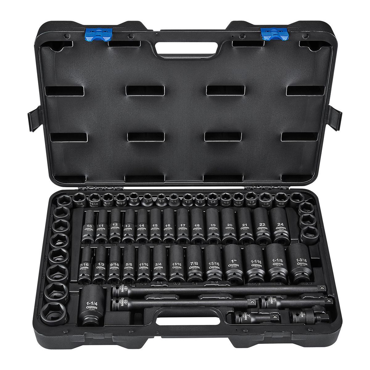 1/2 in. Drive SAE and Metric Impact Socket Set, 61-Piece V964