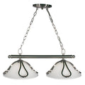 Brushed Nickel Two Light Island/Billiard H82183