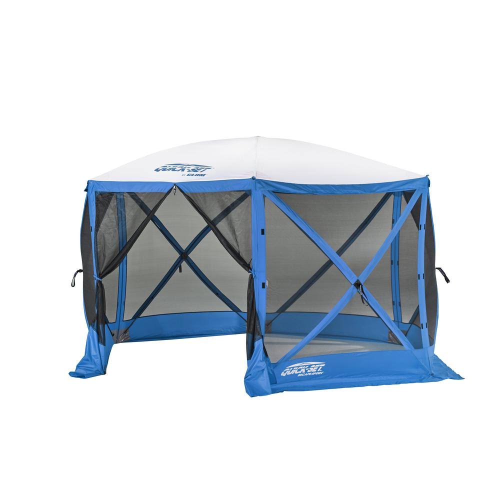 Blue/White Pop Up Canopy Tailgate Tent (2-Pack) V614146