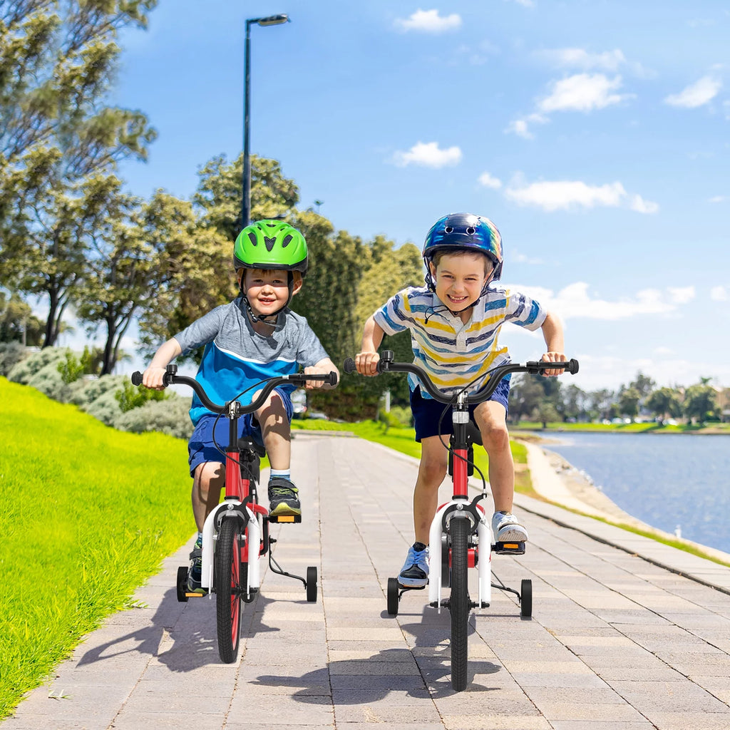 18 Kid's Bike with Training Wheels and Basket T528829