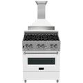 30 in. Dual Fuel Range with Range Hood Appliance Package L3008
