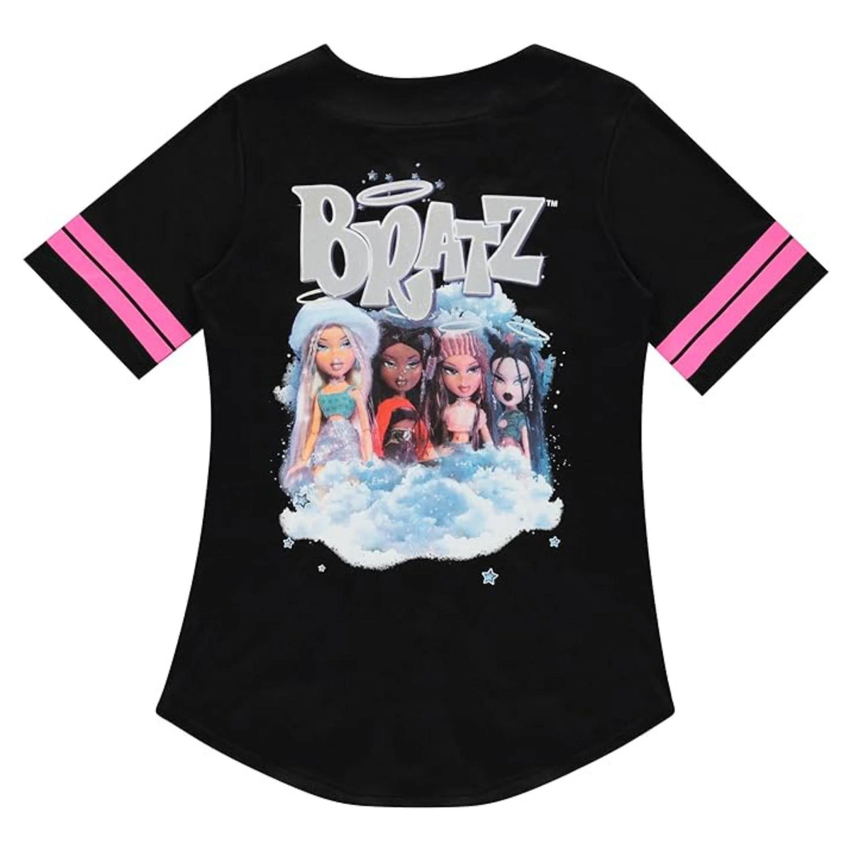 Black White Ladies Baseball Jersey M27388