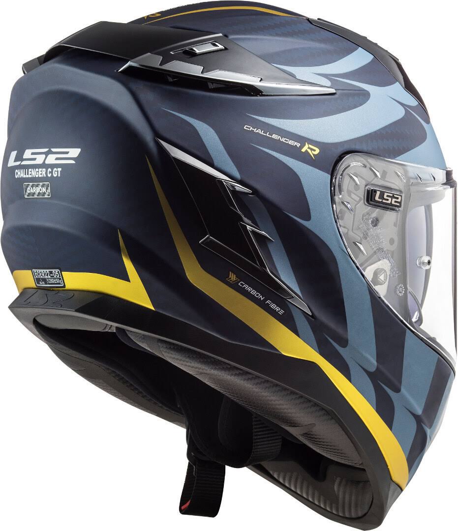 Blue-Yellow Carbon Helmet H652802