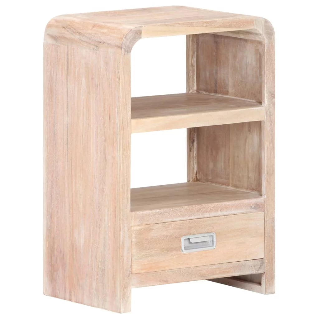 Solid Acacia Wood Bedside Table S596
