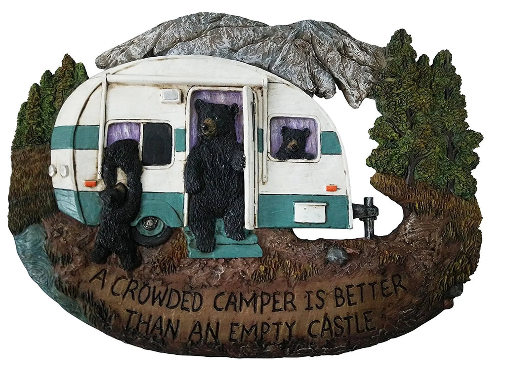 Black Bear Wall Plaque 11.75"x8.75" R945