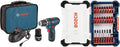 12V 3/8 Inch Two Speed Cordless Drill Kit with Two Lithium Ion Batteries, Charger, Bits & Soft Carrying Bag W3844