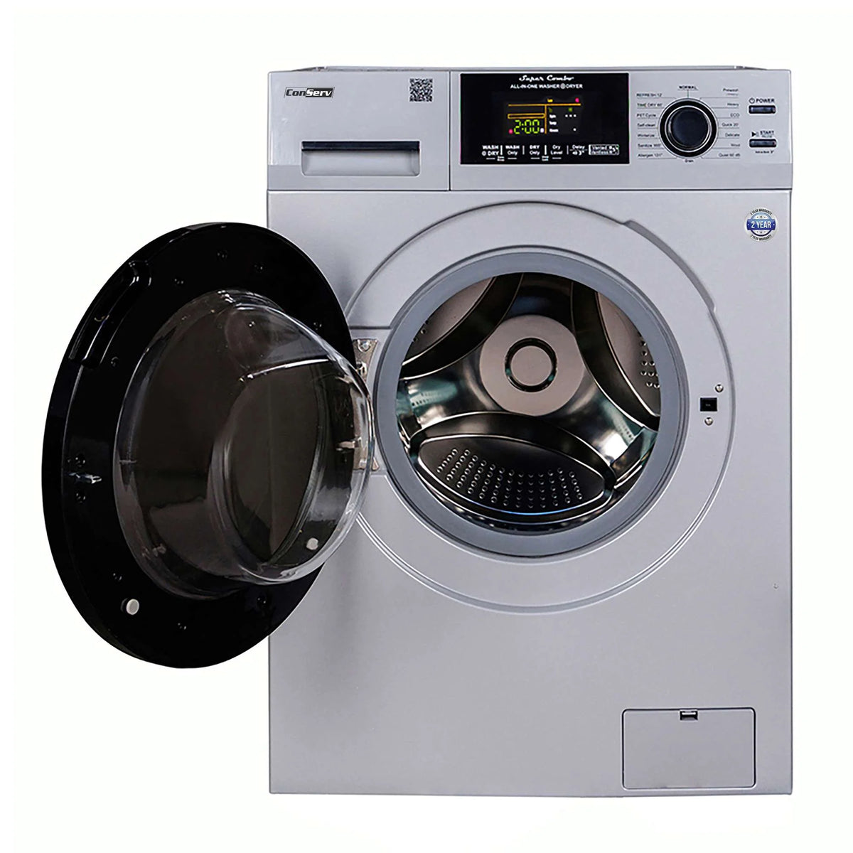 15 lbs Compact Combo Washer Dryer with Pet Cycle in White J763