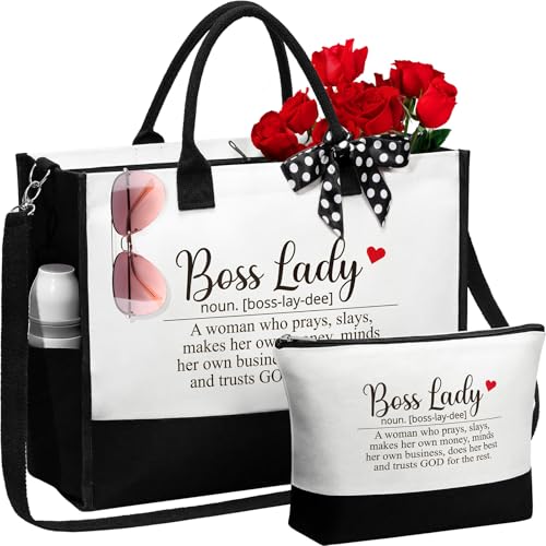 Canvas Tote Bag & Makeup Bag Gift Set D683096