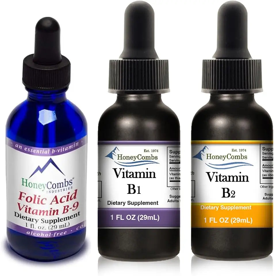 Vitamin B9 Folic Acid Drops + Vitamin B1 Thiamine Drops + Vitamin B2 Riboflavin Drops M948382