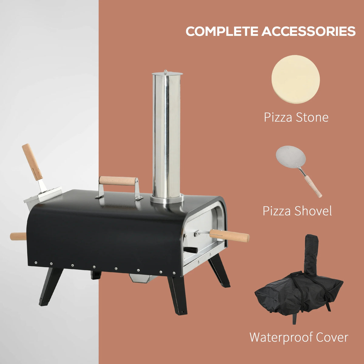 Outdoor Pizza Oven with Rotating Stone Z9272