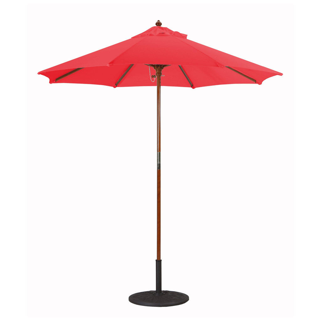 7.5 ft. Dark Wood Cafe - Beige Suncrylic Umbrella G14308