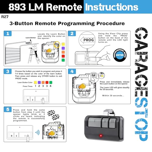 Universal Garage Door Opener Remote O778665