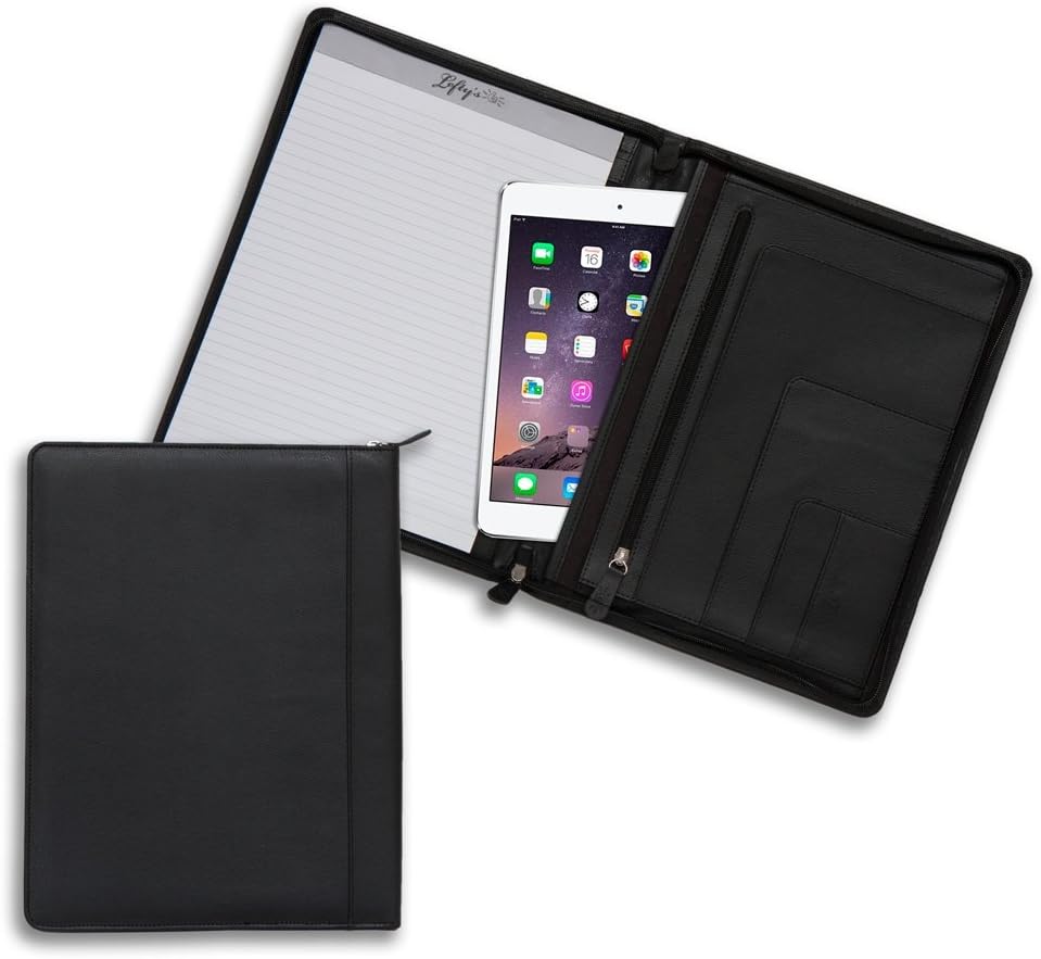 Black Eco-Leather Padfolio C438