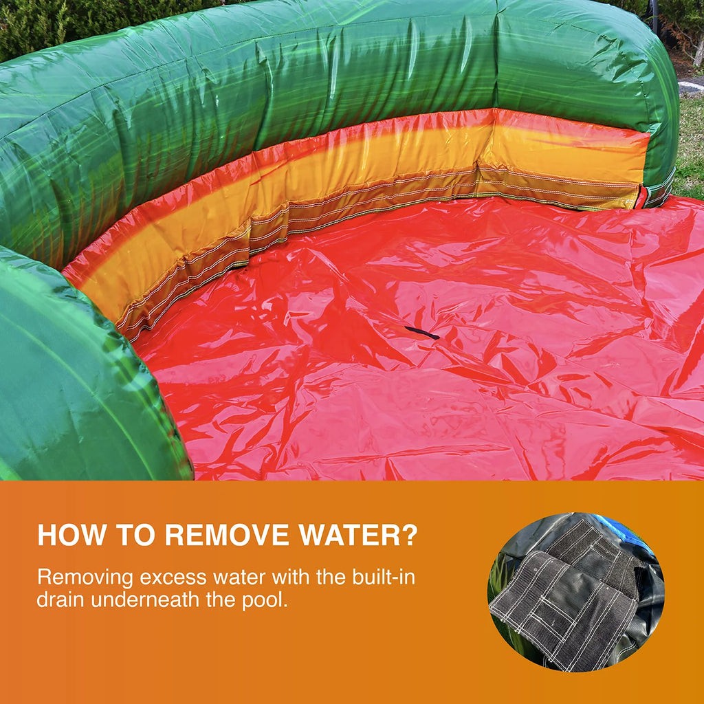 Commercial Grade Bounce House Water Slide with Pool with Blower Q791163