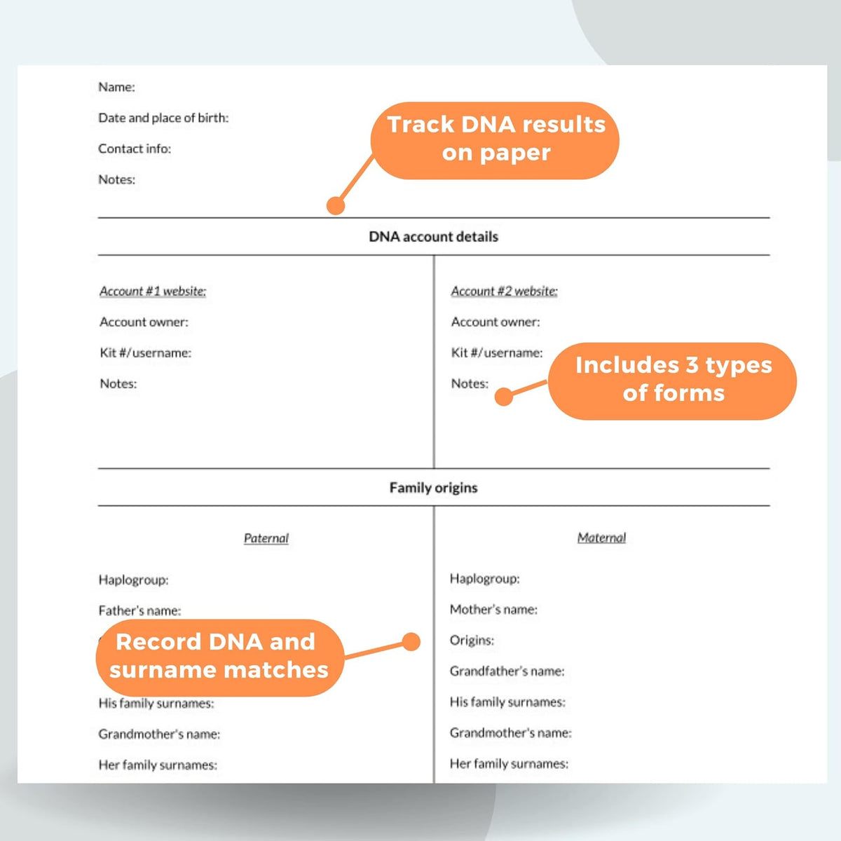 Genetic Genealogy Triangulation Kit G948772