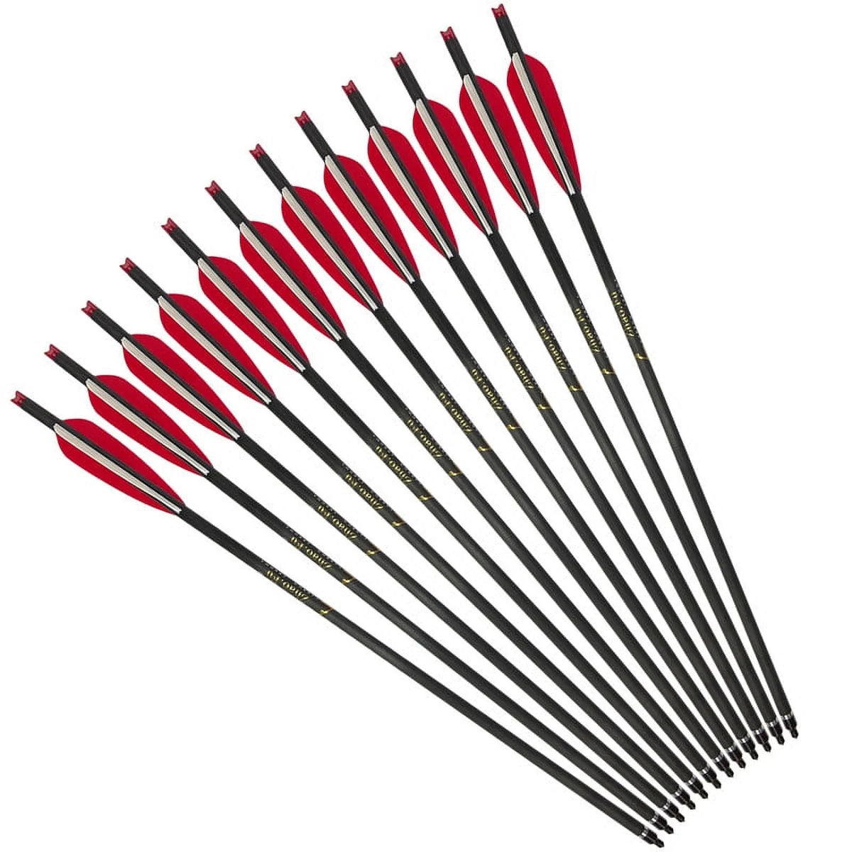 20 Inch Carbon Crossbow Bolts 12 Pack C833